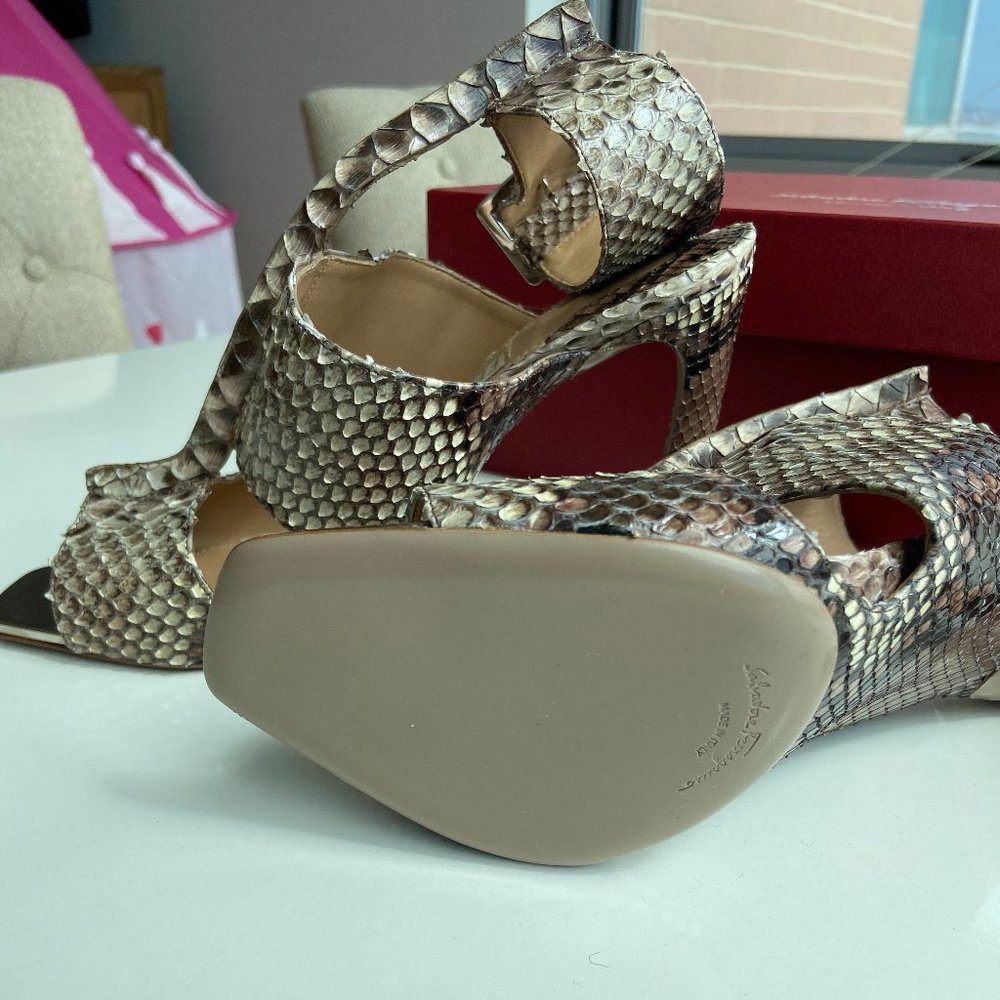 Salvatore Ferragamo Polaris Python Snakeskin mu628 - Picture 6 of 7